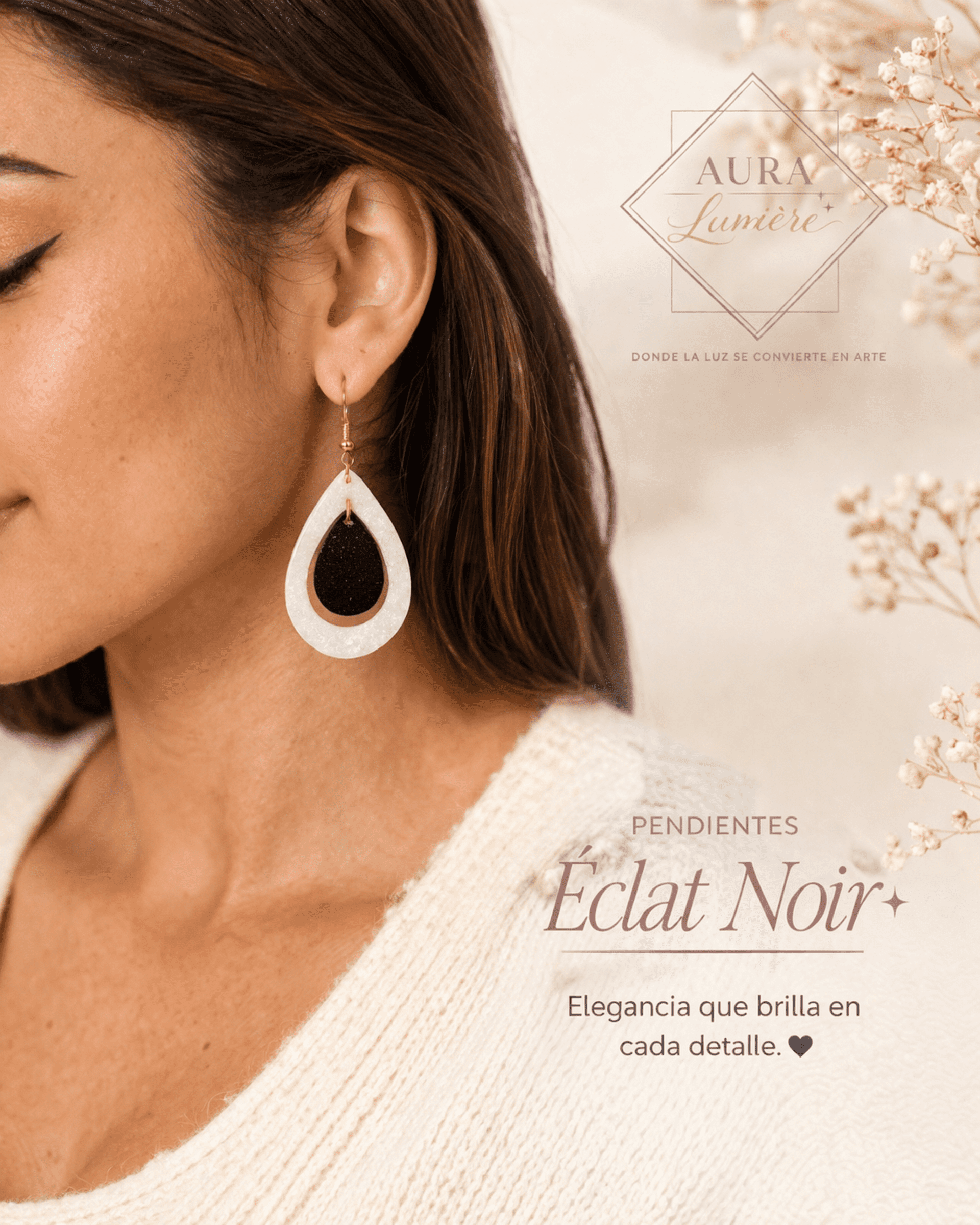 Pendientes Eclat Noir - 2