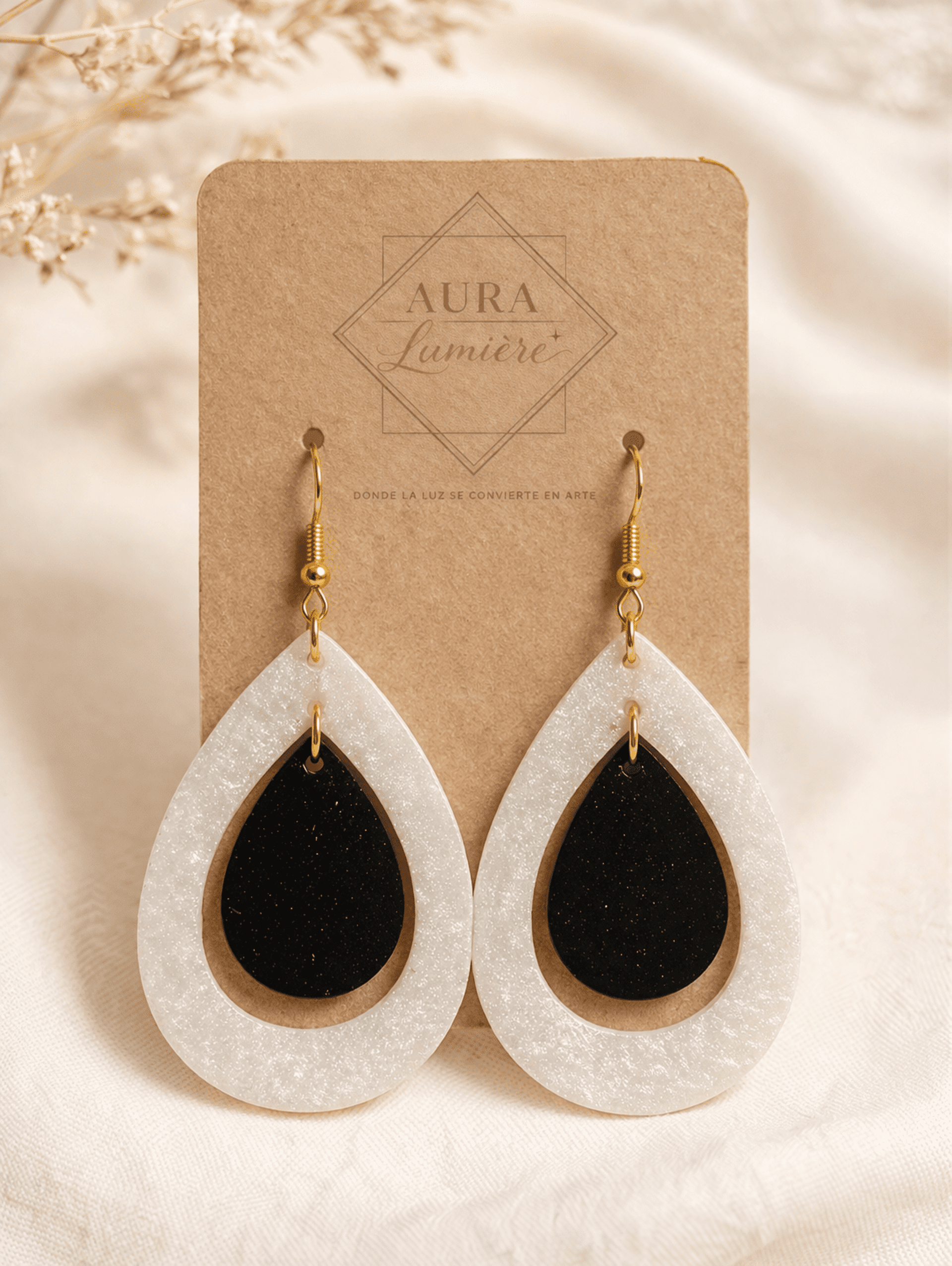 Pendientes Eclat Noir - 3