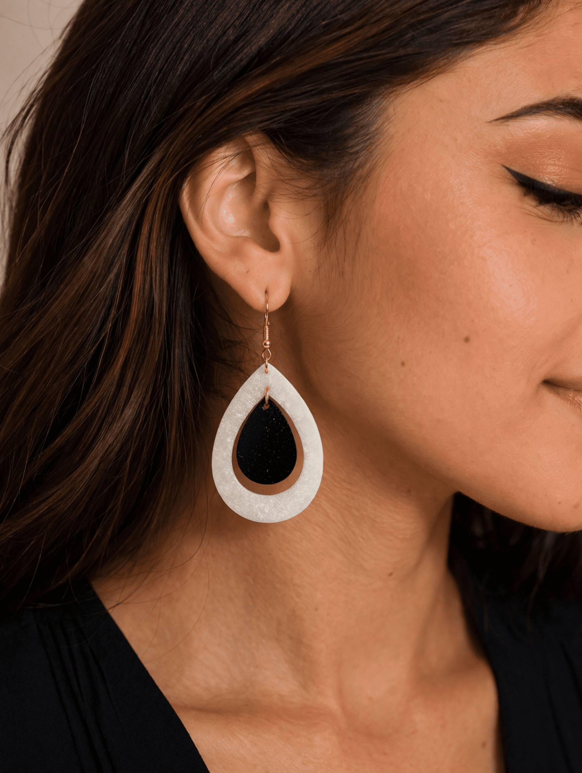 Pendientes Eclat Noir - 1