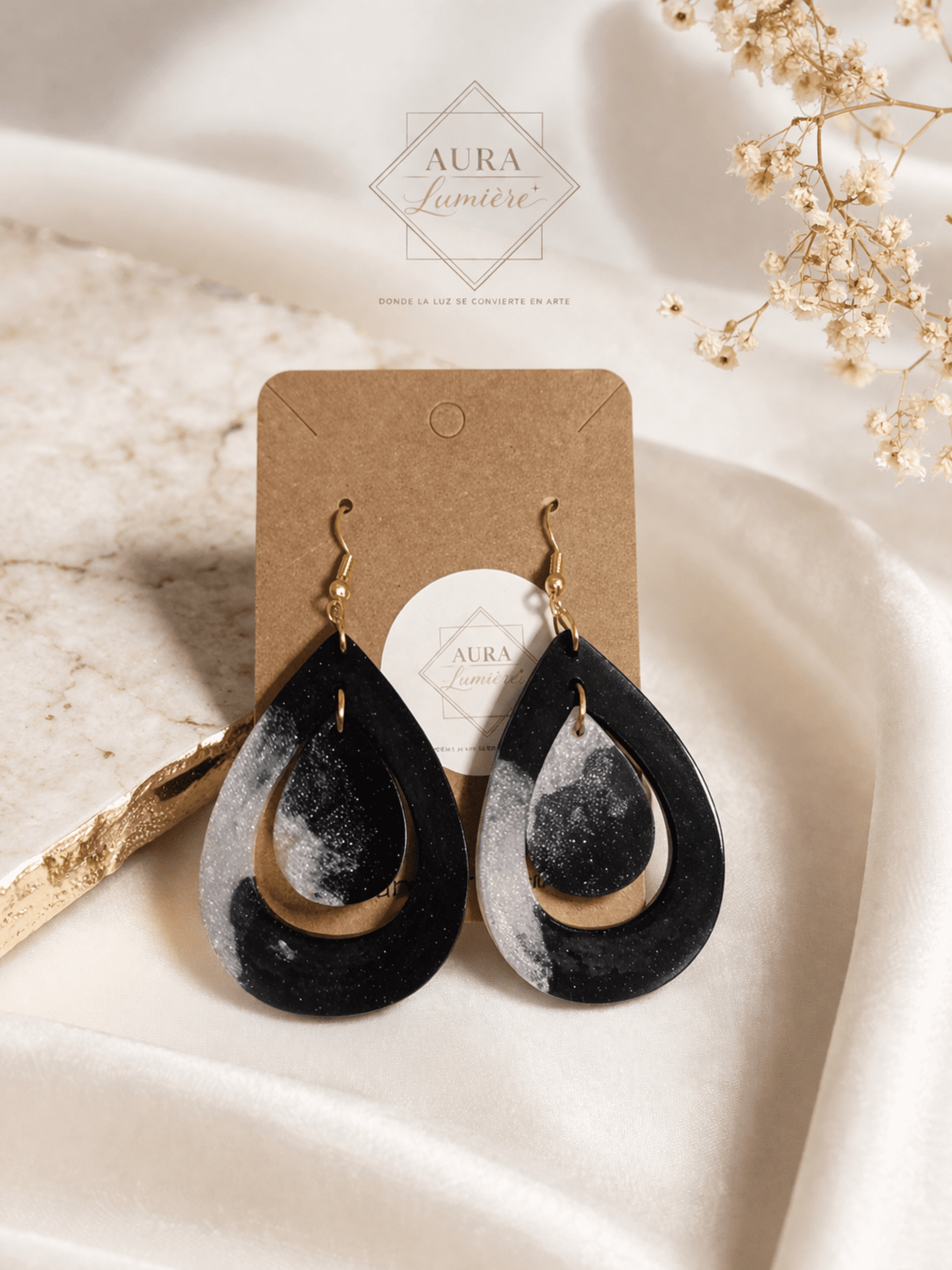 Pendientes Eclipse Noir - 1